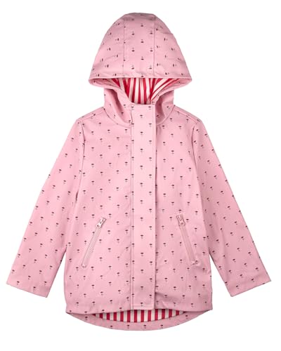 MeMoi Girls Flowers In Bloom Lined Raincoat with Attached Storage Pouch