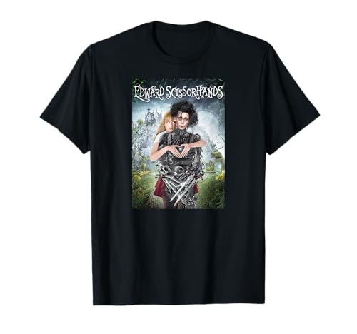 Tim Burton's Edward Scissorhands Edward and Kim Movie Poster T-Shirt