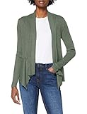 Modischer Strickcardigan in Rippstruktur und ohne Verschluss
