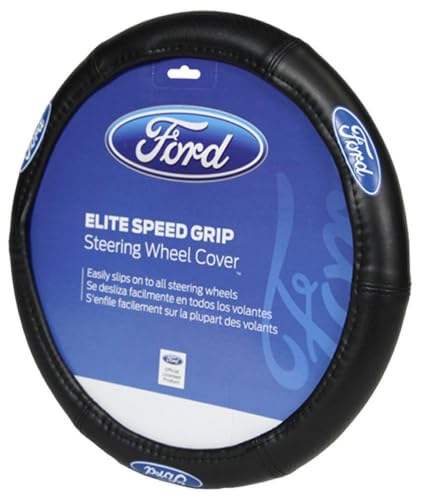 Plasticolor 006725R01 Ford Elite Premium Logo Steering Wheel Cover