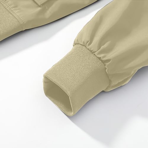 Finelylove Mens Military Tactical Jacket Lightweight Cargo Bomber Jacket Waterproof Spring Fall Windbreaker with Pockets3