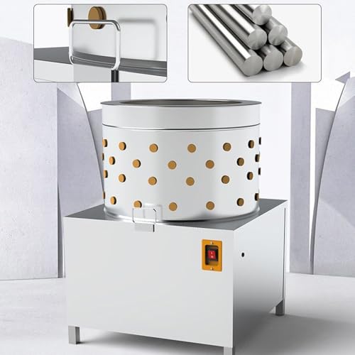 Macchina per spolverare il pollame dell'acciaio inossidabile, 98 dita morbide e attrezzatura efficiente della piuma di 1500W per pollo, anatra, tacchino