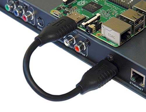 Valonic Short Hdmi Cable - 0.6 Ft, 4K, Full Hd, Arc, High Speed, Ultra Hd, Ethernet - For Tv, Ps4, Xbox, 30 Awg, Black #TOP2