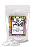 Tapioca Starch, 10 oz., Also Called Tapioca Flour, Gluten Free, Vegan, Cornstarch Replacement, Thickener, Gluten Free Baking, Resealable Bag