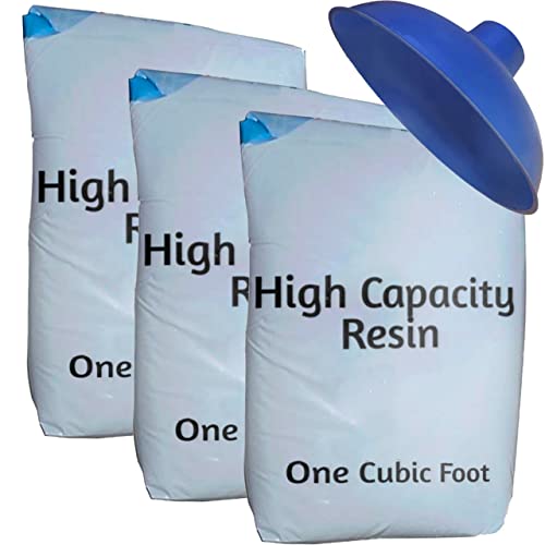 Kit de recarga de resina para ablandador de agua 3 cu ft