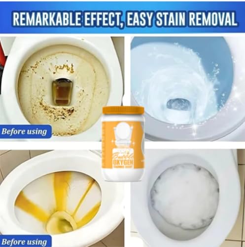 Image of Bubble Oxygen Foaming Agent | Active Oxygen Cleaning Powder with Powerful Foam | Deep Stain, Odor & Dirt Removal for Home Surfaces (Pack Of 2)
