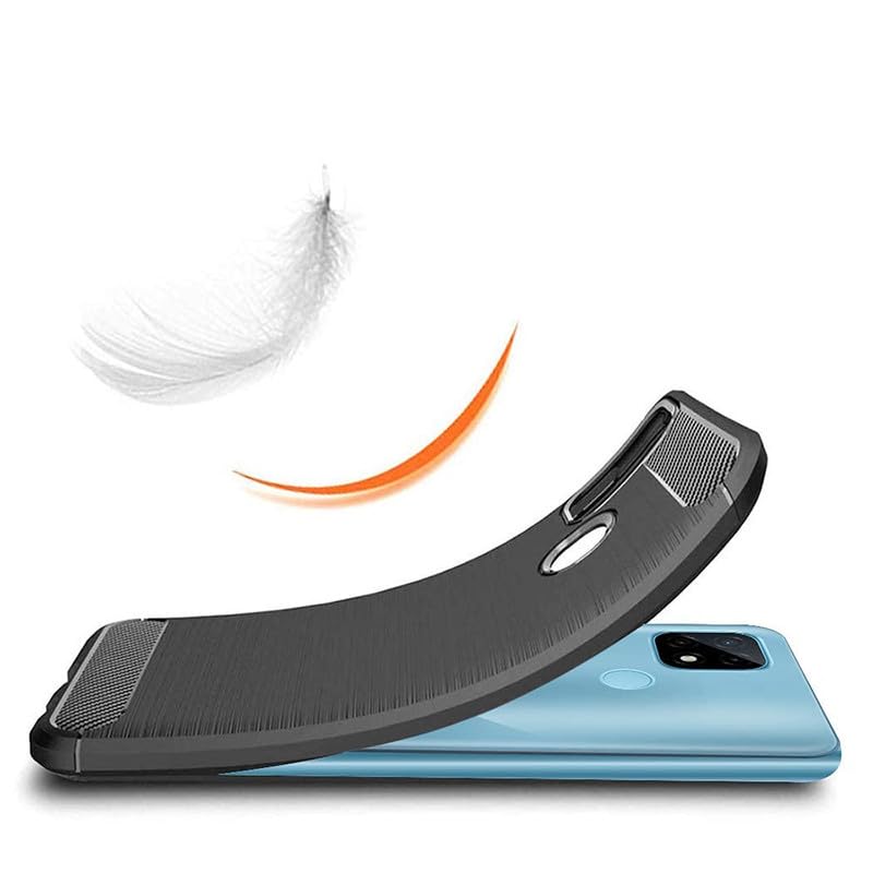 Image of Hybrid Carbon Fiber Back Case for Realme C21 (Black)