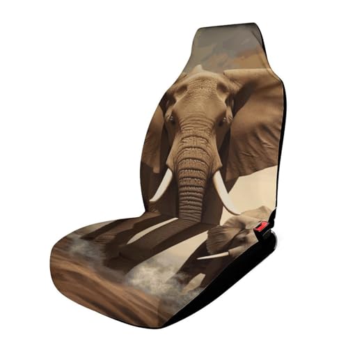 Housse de siège auto imperméable éléphant facile à installer pour chiens et chats