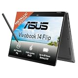 ASUS Vivobook 14 Flip (2026),Intel Core Ultra 7 256V,Intel Arc iGPU,16GB RAM,512GB SSD,OLED,14"(35.5 cm),Windows 11,M365 Basic(1Y),Office 2024,Matte Gray,1.57 Kg,TP3407SA-SG184WS,AI Laptop