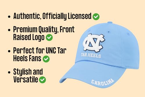 Gorra ajustable oficial UNC Tar Heels azul miniatura 6