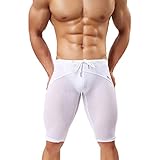 Arjen Kroos Herren Sport Hose für Gewichtsverlust Abnehmen Hot Thermo Sauna Sweat Caprihose Fitness Workout Body Shaper Sportlich Yoga Hose