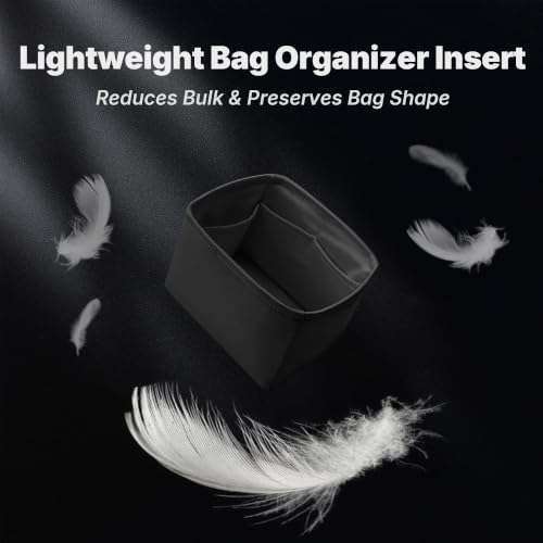 KINGS IN BAG Satin Purse Organizer for Picotin 22, Black — view 3