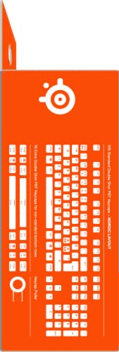 PrismCaps, Copritasti in stile pudding a doppio scatto, Robusta termoplastica PBT, Compatibile con la maggior parte delle tastiere meccaniche, Steli MX, Nera (Layout nordico) - Tastiera gaming - Immagine 7