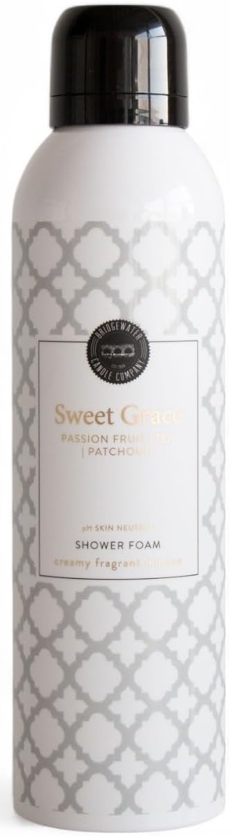 Bridgewater Sweet Grace SHOWER FOAM 200ml, Luxurious Creamy Fragrant Shower Foam Body Wash & Shaving Mousse 2in1, Fragrance Notes: Passion Fruit, Sparkling Tea, Patchouli