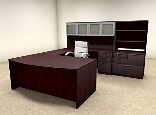 7pc U Shape Modern Executive Office Desk, OT-SUL-U47