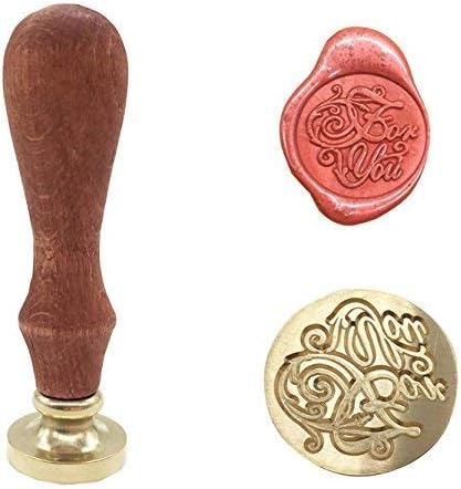 Sello de sellado de cera para pies de bebé, vintage, retro, manualidades, símbolo romántico, sello de cera, sello de metal, saludos elegantes para