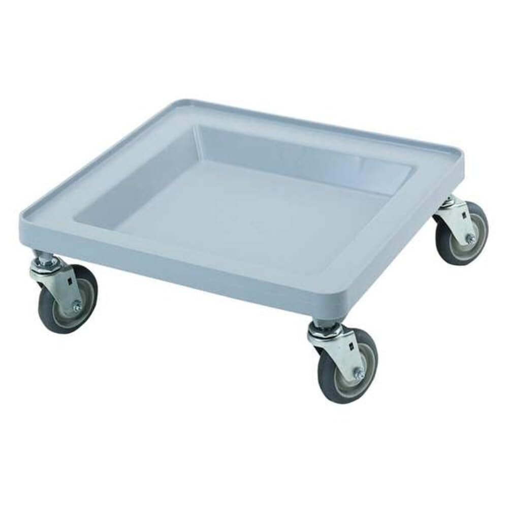 CDR2020151 Soft Gray Camdolly Dish/Glass Rack Dolly by Cambro – 21.38 inches (W) x 21.38 inches (D) x 7 inches (H), Plastic, Grey, Model 787513