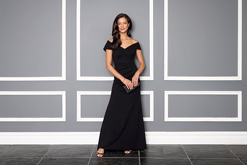Alex Evenings Women's Long Off The Shoulder Dress4