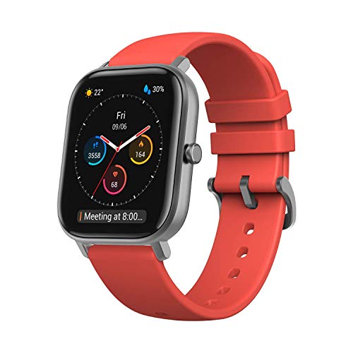 Amazfit GTS スマートウォッチ、ユニセックス大人、オレンジ、12.6 x 12.4 x 6 cm