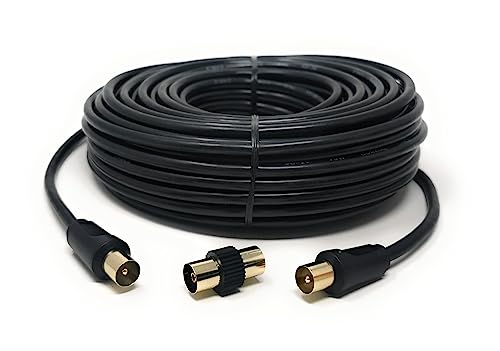 TV Aerial Coaxial Cable Male to Male RF Antenna Coax Lead Compatible with Sky SkyHD, Virgin, BT, Satellite TV, VCR - Image 2