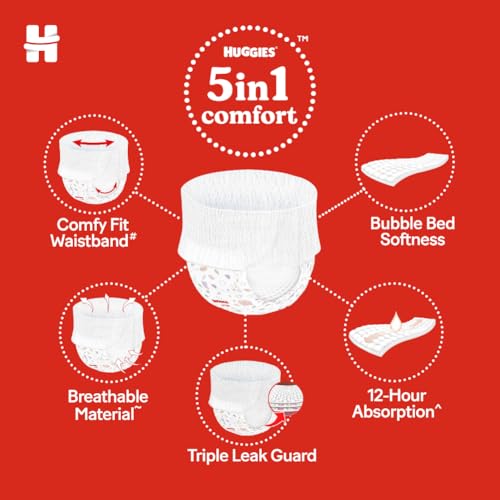 Image of Huggies Complete Comfort Wonder Pants Triple Extra Large (XXXL) Size (17 Kgs+) Baby Diaper Pants, 24 count|5 benefits in 1 diaper| Bubble Bed softness | Upto 12 hour overnight absorption (Pack of 2)