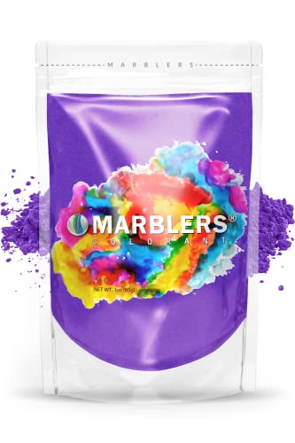 Marblers Cosmetic Grade Natural Mica Powder [Bright Violet] 3Oz (85G) | Pearlescent Pigment | Dye | Non-Toxic | Vegan | Cruelty-Free | Eyeshadow, Nail Polish, Bath Bomb | Soap, Slime, Candle, Resin #TOP5