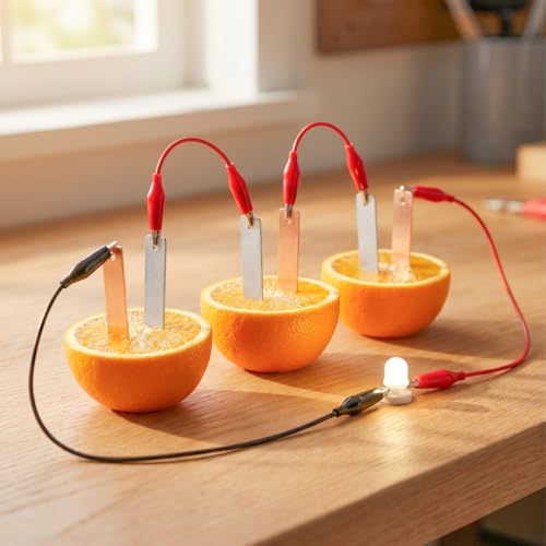 Alipis Zinkblech Und Kupferblech Streifen Für Fruchtbatterie-experimente Materialien Für Schulprojekte Und Diy-lernen Leicht Zu Transportieren Verwenden
