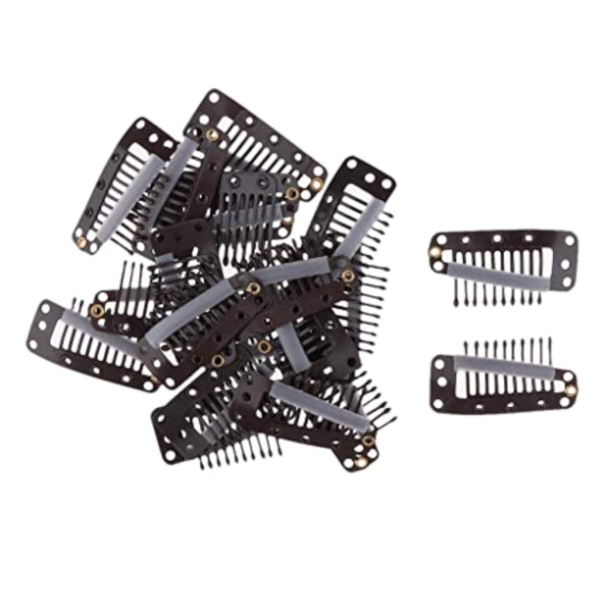 20 Pcs Hair Extension Snap Clips for Wig Grips