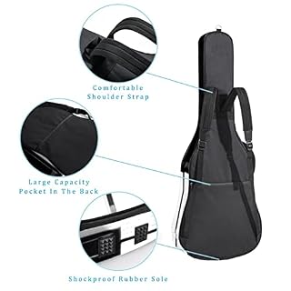 Housse de transport étanche pour guitare avec bandoulière réglable Noir et blanc, Multicolore 01., 42.9×16.9×4.7 in… - Les Beatles, Paul McCartney, John Lennon, RIngo Starr, George Harrison Housse de transport étanche pour guitare avec bandoulière réglable Noir et blanc, Multicolore 01., 42.9x16.9x4.7 in… – Image 3