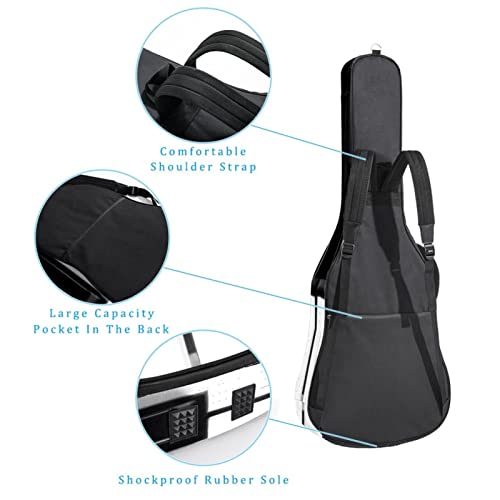 Housse de transport étanche pour guitare avec bandoulière réglable Noir et blanc, Multicolore 01., 42.9×16.9×4.7 in… - Les Beatles, Paul McCartney, John Lennon, RIngo Starr, George Harrison Housse de transport étanche pour guitare avec bandoulière réglable Noir et blanc, Multicolore 01., 42.9x16.9x4.7 in… – Image 4