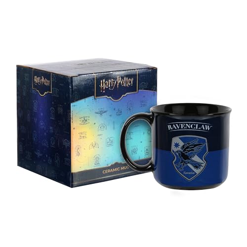Image of Premium Coffee Mug for Office & Home | Harry Potter Ceramic Coffee Mug | 3 x 3.5 Inch Coffee Cup | Stylish Gift for Book & Movie Fans | Hot & Cold Beverage Cup 300ml (Blue-Black)