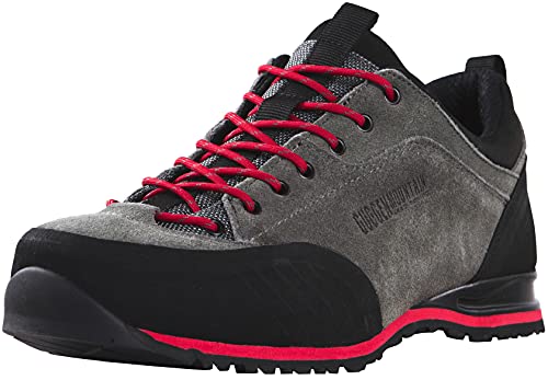 GUGGEN Mountain PT023 Herren Wanderschuhe Trekkingschuhe Outdoorschuhe Wanderstiefel Walkingschuhe wasserdicht mit Membran und Wildleder Farbe Grau EU 40