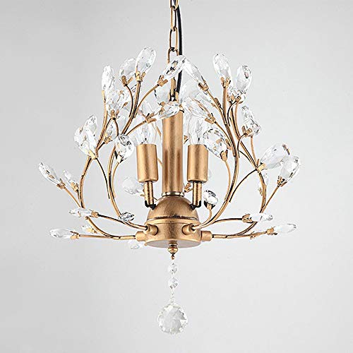 Preisvergleich Produktbild Messing Pendelleuchte einfache Moderne Runde Deckenleuchte Wohnzimmer / Restaurant Kronleuchter rustikale Schlafzimmer Studie Decke Kronleuchter Gold