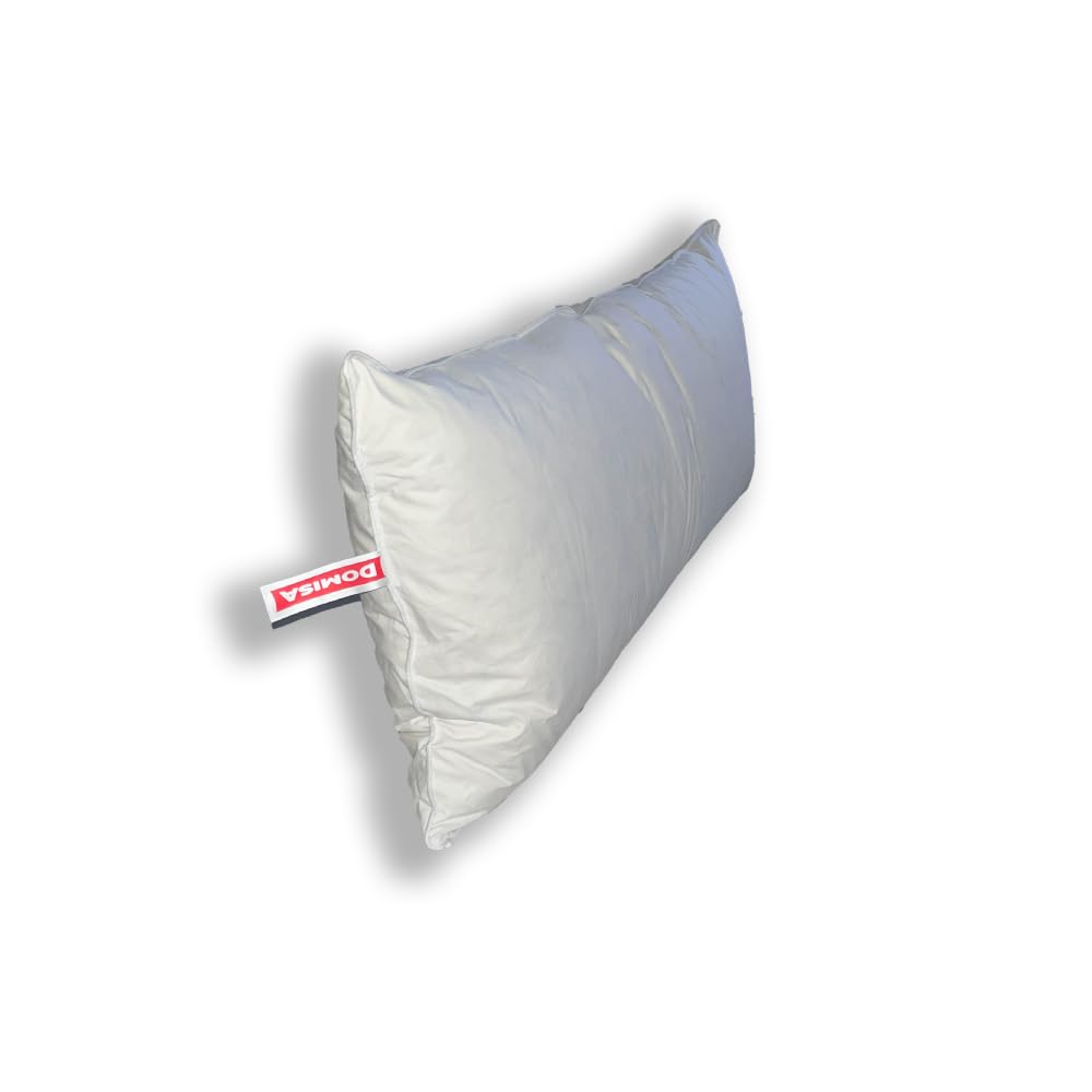 Oreiller doux en duvet et plumes Ovia 50x80 housse coton lavable 60 °C