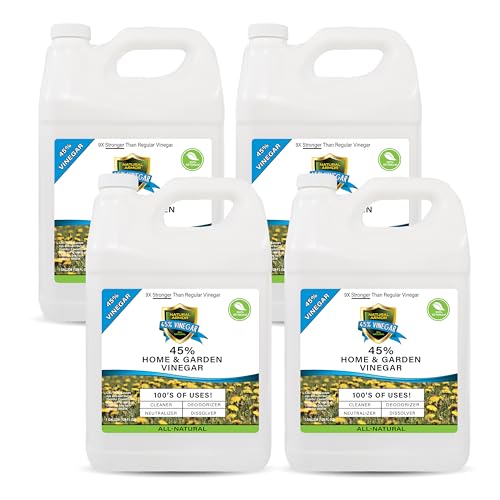 Image of Natural Armor 45% Vinegar Industrial Strength Concentrate - Extra Strength - 9X Stronger Than Regular Vinegar (Case of 4-128 Oz Gallon Refills)