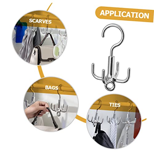 Zerodeko Advanced Rotating Hook Belt Hanger Hat Hangers Hats Organizer For Men Belt Rack Handbag Storage Holder Hat Rack Holder Tie Hanger Rotating Storage Hanger Multi-Functional Shoe Rack #TOP6