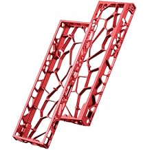 FKZ H60 Aluminum Keyboard Case,Hollow 60% Custom Mechanical Gaming Keyboard Housing Compatible with Wooting60HE/Win60/GH60/MAD60HE Keyboards 61Keys Barebones Keyboard Base for PC Gamer DIY Red