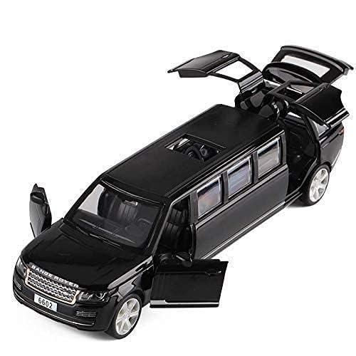 Image of 1:32 Long Range Rover Diecast Metal Pullback Limousine Toy Car with Openable Doors & Light, Music for Boys for Kids (W-Color as per Available)