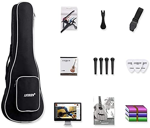 Ukulele Sac Pick Spare Set of Strings Tuner Capo Ukulele for Music Beginner Incluse Piano 4 cordes (Couleur : Blue) - Les Beatles, Paul McCartney, John Lennon, RIngo Starr, George Harrison Ukulele Sac Pick Spare Set of Strings Tuner Capo Ukulele for Music Beginner Incluse Piano 4 cordes (Couleur : Blue) – Image 3
