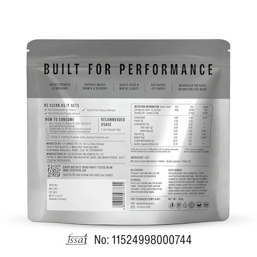Image of SuperYou Pro Micronized Creatine Monohydrate Powder | Unflavoured | 100g | 33 Servings | Micronized to 200 Mesh | Enhanced Muscle Strength with Rapid Absorption |Pre-Post Workout Supplement