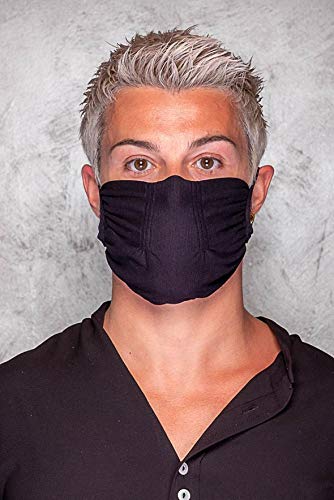 Manicare - Mascarilla de confort (reutilizable, pequeña/mediana, 0,021 kg), color negro Cover