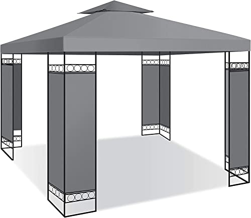 KESSER® - Pavillon 3x3m wasserabweisend UV-Schutz 50+ Metall Gestell...
