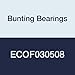 Bunting Bearings ECOF030508 ECO Oiled Flange Bearing, Powdered Metal, SAE 841, 3/16" Bore x 5/16" OD x 1/2" Length x 7/16" Flange OD x 1/16" Flange Thickness (Pack of 3)