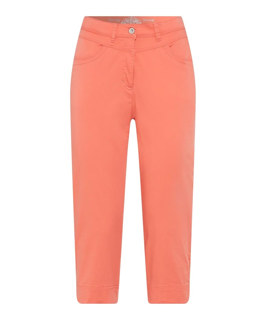 Laura New Capri Super Light Cotton Capri, 42 Living Coral, 40W / 32L