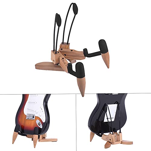 Daoco Support pliable en bois dur pour guitare électrique de couleur bois naturel - Les Beatles, Paul McCartney, John Lennon, RIngo Starr, George Harrison Daoco Support pliable en bois dur pour guitare électrique de couleur bois naturel – Image 5