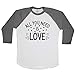 All You Need is Love Unisex Baseball Long Sleeve Tee White-Asphalt X-Small