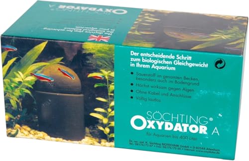 Söchting Oxydator A | Sauerstoffspender für Aquarien bis 400 Liter | Effektive Sauerstoffversorgung & Wasseraufbereitung | Fördert gesunde Wasserqualität & Fischwohlbefinden