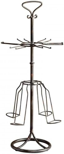 Cyan Design 05337 Winston Wine Rack, Raw Steel
