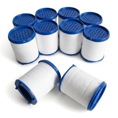 10 cartuchos de filtro de agua para grifo, cartuchos de filtro de agua de repuesto de algodón PP para agua potable, grifo de cocina, baño y ducha