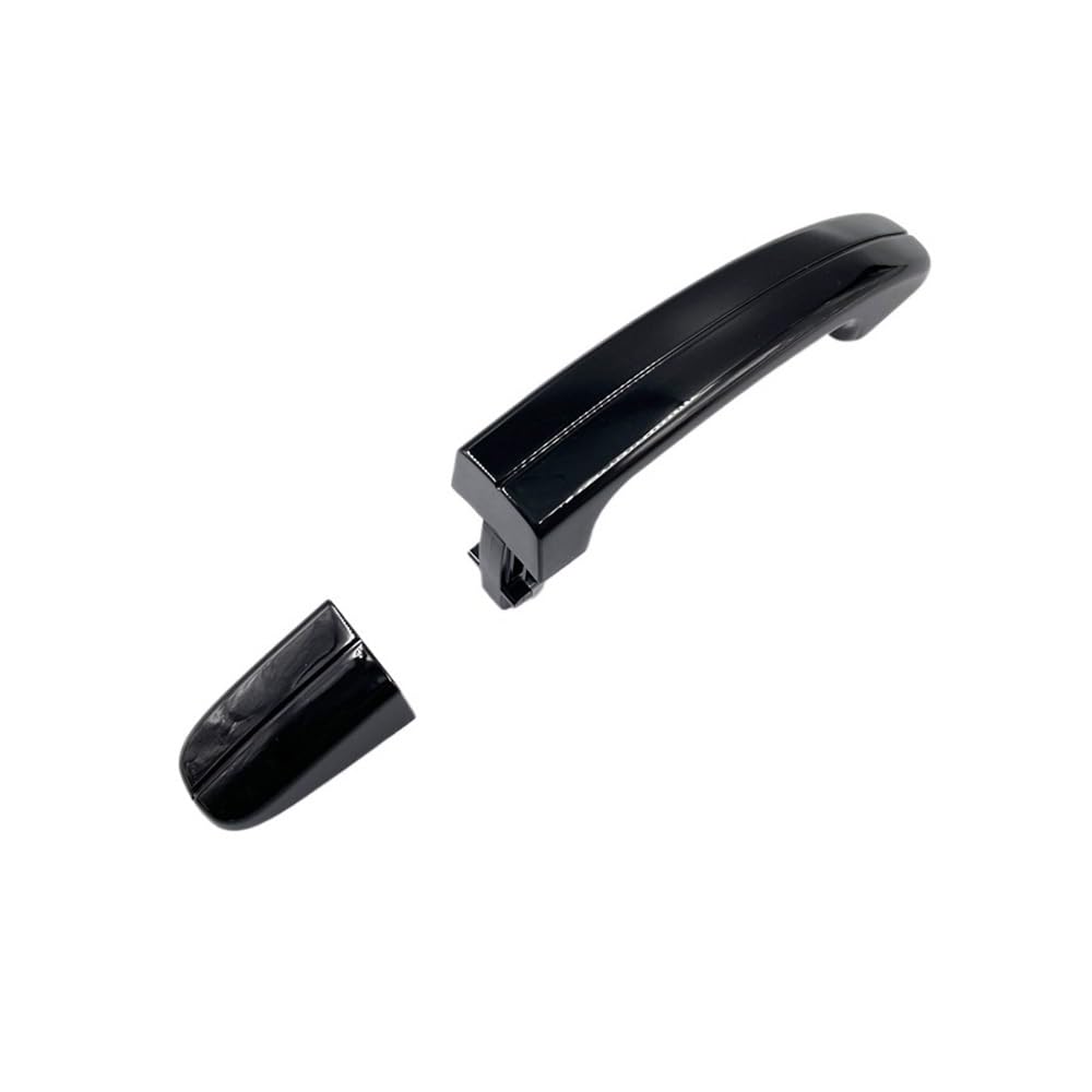 Bikkjbk No Hole Type Car Vehicle Door Handle Door Ouer Handle With Cap Black Painted For Focus For Escape 2012-2017 Car Vehicle Grab